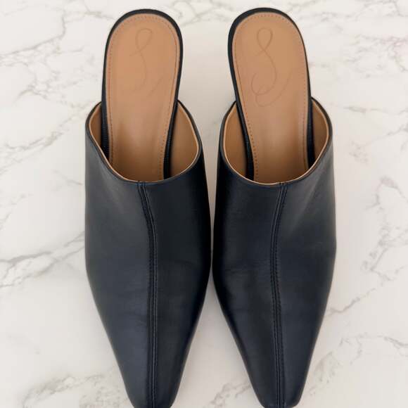 Sam Edelman Skya Pointed Toe Mule Black Leather - Picture 3 of 11